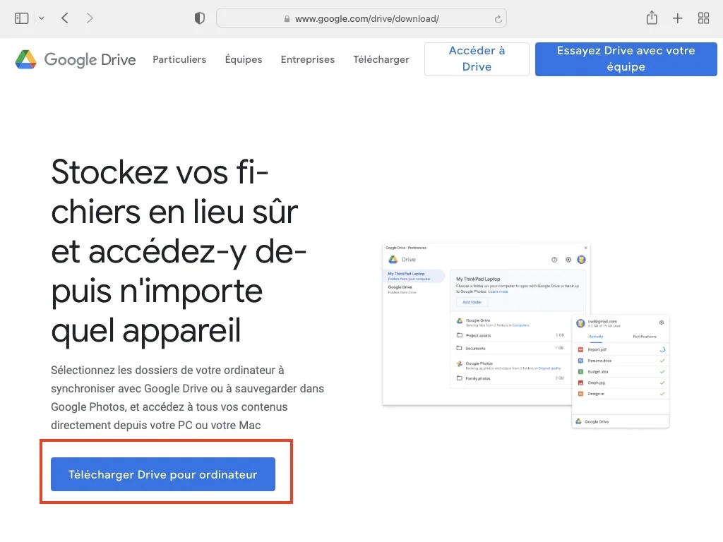 Ajouter Google Drive au Finder du Mac 1 Ajouter Google Drive au Finder du Mac telecharger app