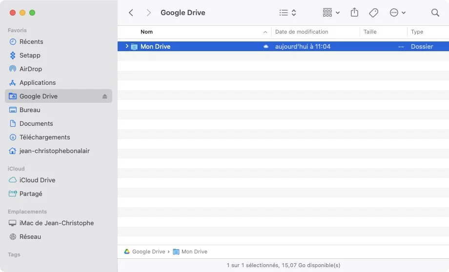 Ajouter Google Drive au Finder du Mac 6 google drive barre laterale finder mac