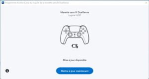 manette sans fil Dualsense logiciel mise a jour
