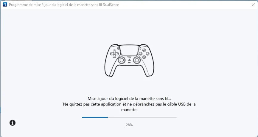mise a jour du logiciel de la manette sans fil