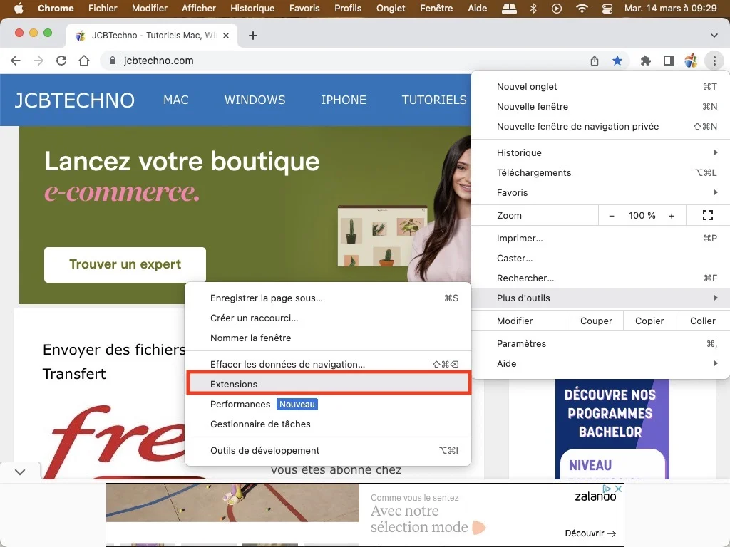 Activer une extension en navigation privée dans Google Chrome 1 Autoriser une extension en navigation privee