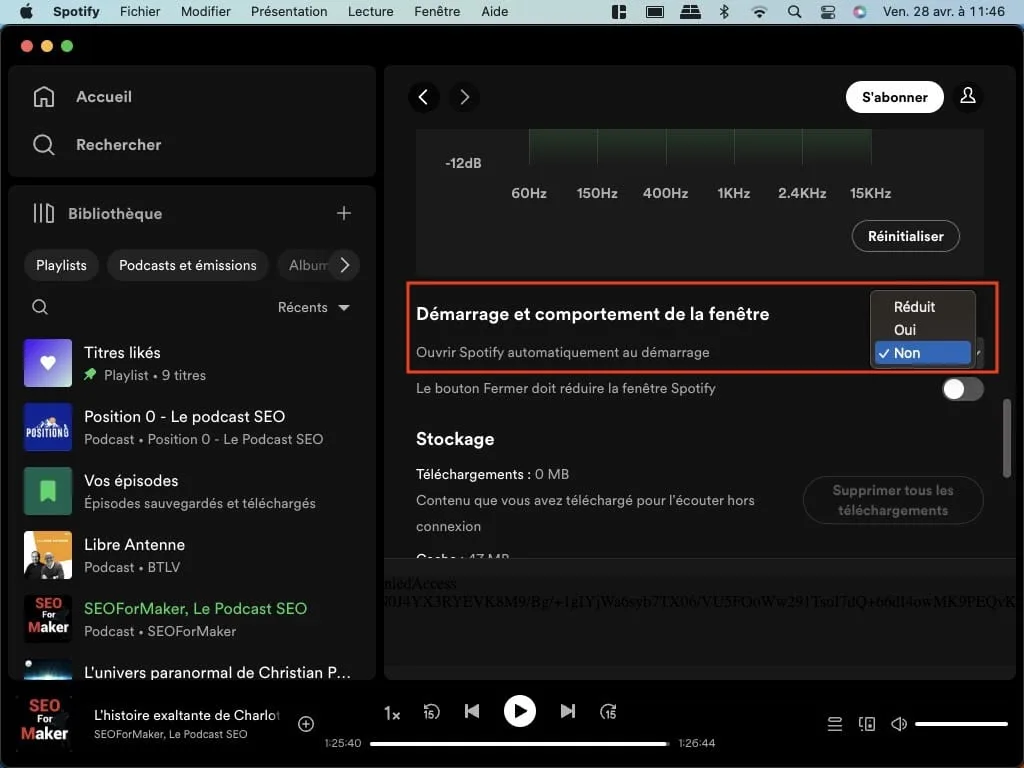 Stopper le lancement automatique de Spotify au demarrage sur mac