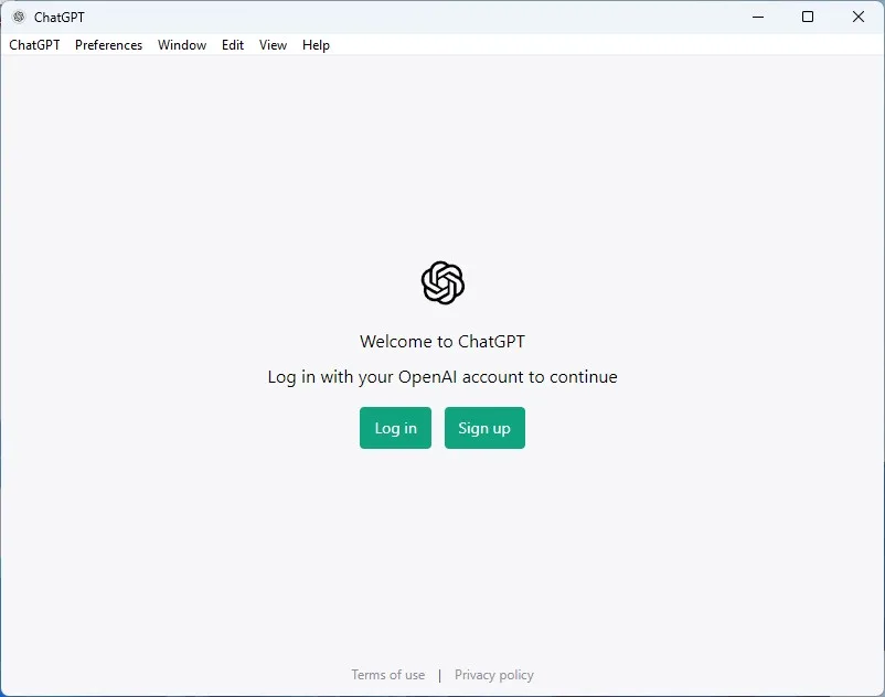 Installer chatGPT pour Windows 11, 10, 8... 6 chat gpt windows app