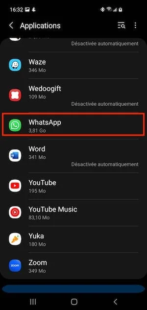 connaitre numero version WhatsApp sur Android