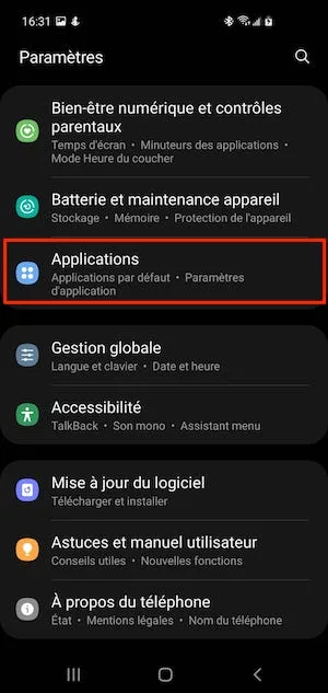 trouver le numero de version dune app sur Android