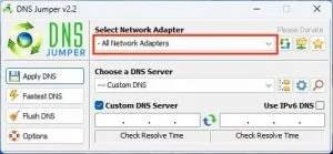meilleur dns windows 11 avec DNS Jumper