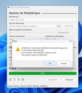 creer cle usb bootable debian