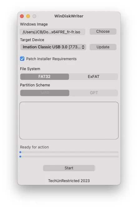 creer cle usb bootable windows sur mac
