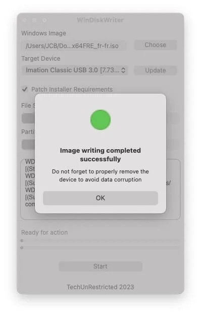faire cle usb windows sur mac