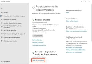 gestion antivirus windows 11