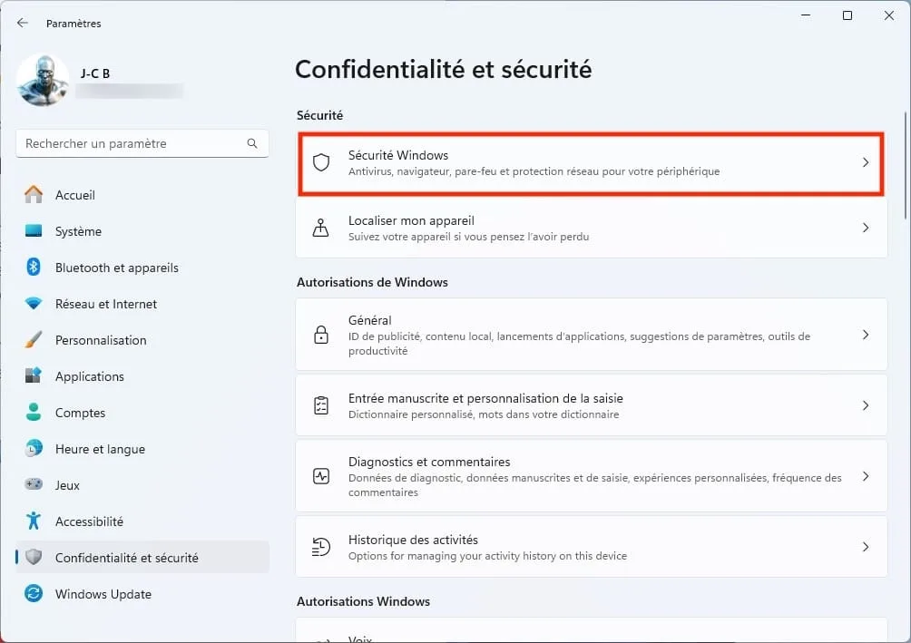 Comment désactiver Microsoft Defender sous Windows 11 / 10 (provisoirement ou définitivement) 1 securite windows antivirus desactiver