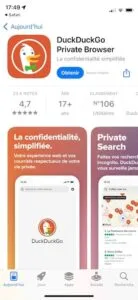 DuckDuckGo private browser iphone