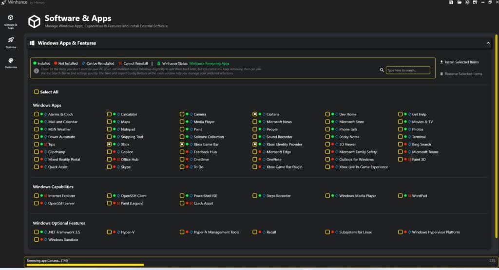suppression apps inutiles windows 11