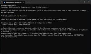 verification fichiers corrompus windows