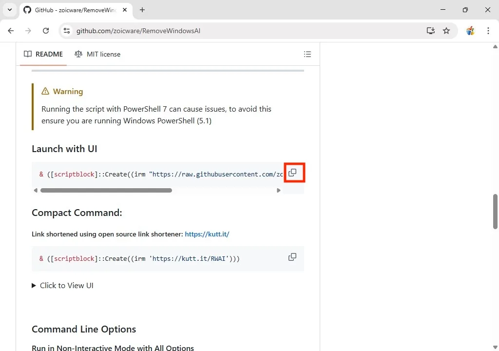 Supprimer l'IA de Windows 11 avec Remove Windows AI 3 removewindows AI zoicware