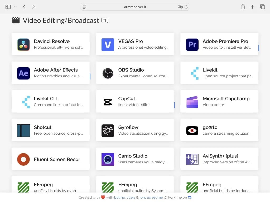 app montage video windows arm
