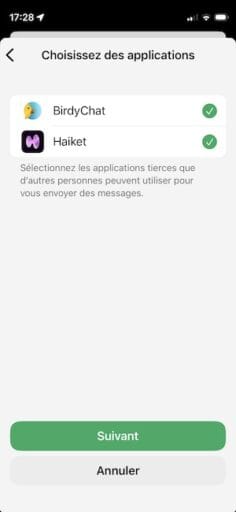 choisir application discussions tierces whatsapp