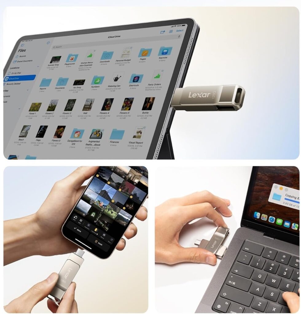 Test Lexar D40E 128 Go : la clé USB-A / USB-C universelle (PC, Mac, iPhone, Android, TV...) 4 Lexar D40E mac windows pc iphone ipad android