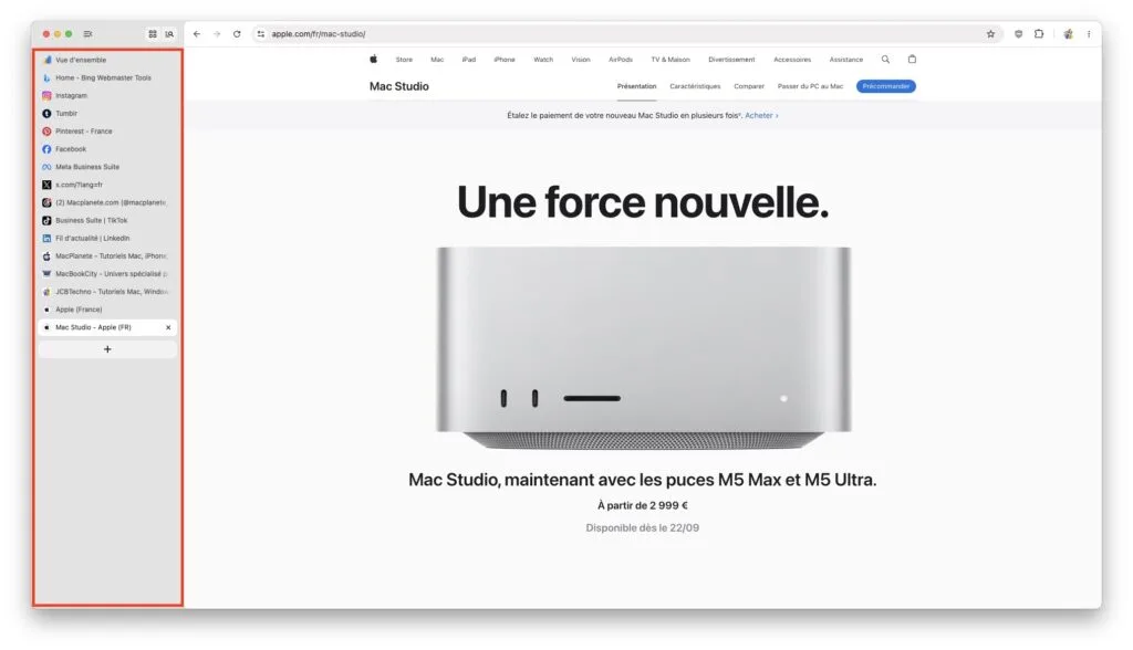 Comment afficher les onglets verticaux Google Chrome 2 tuto onglets verticaux chrome